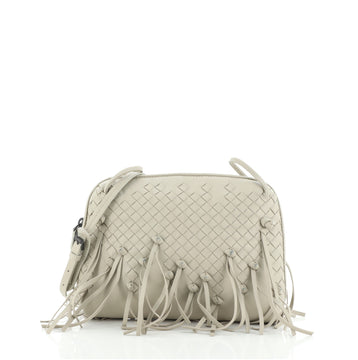 Bottega Veneta Nodini Crossbody Bag Fringe Intrecciato Nappa Small