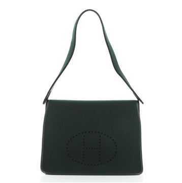 Hermes Feu2Dou Messenger Bag Wool and Leather