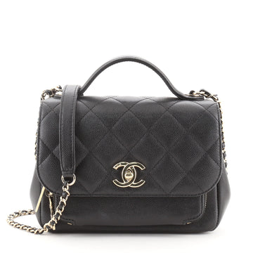 Chanel Business Affinity Flap Bag Quilted Caviar Mini