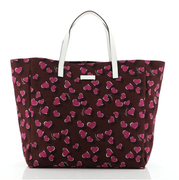 Gucci Open Tote Printed Canvas Medium