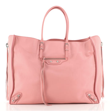 Balenciaga Papier A4 Zip Around Classic Studs Bag Leather Large