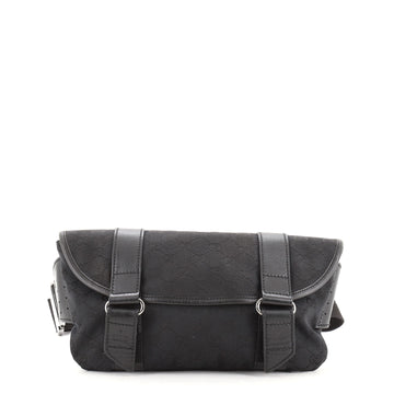 Gucci Vintage Flap Waist Bag GG Canvas Medium
