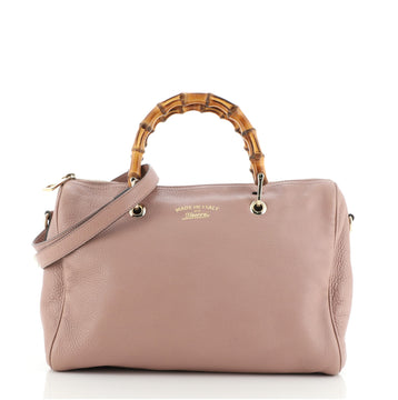 Gucci Bamboo Shopper Boston Bag Leather Medium