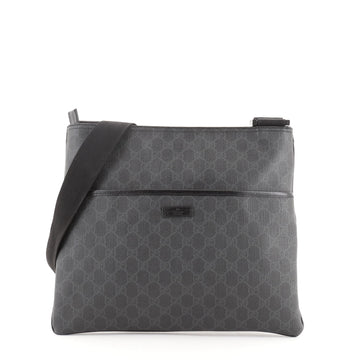 Gucci Flat Messenger Bag GG Coated Canvas Large