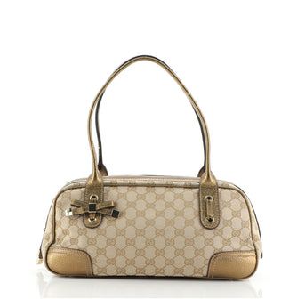 Gucci Princy Boston Bag GG Canvas Small