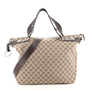 Gucci Icon Bit Top Handle Bag GG Canvas Large