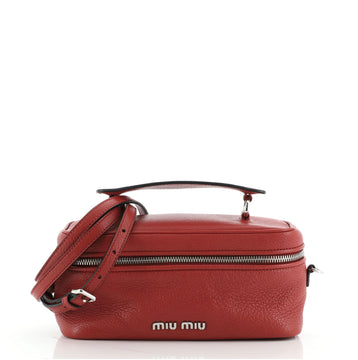 Miu Miu Cosmetic Case Crossbody Bag Leather Medium