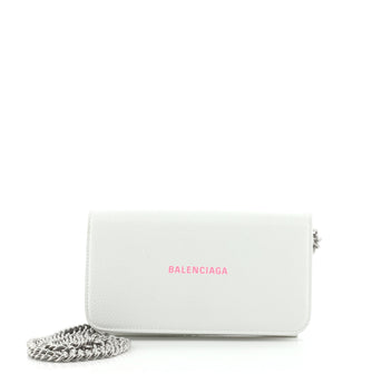 Balenciaga Everyday Continental Wallet on Chain Leather