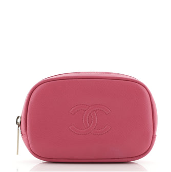 Chanel CC Cosmetic Case Calfskin