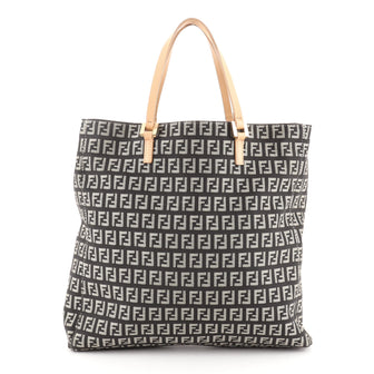 Fendi Vintage Shopping Tote Zucchino Canvas Tall