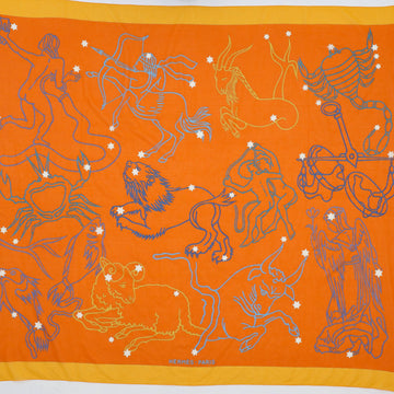 Hermes Le Tarot Shawl Printed Silk 140
