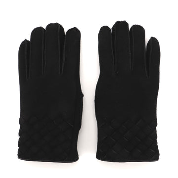 Bottega Veneta Gloves Intrecciato Suede