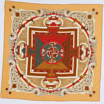 Hermes Animaux Solaires Scarf Printed Silk 90