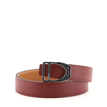 Hermes Etrier Reversible Belt Metal Medium