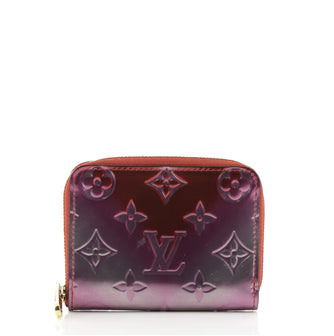 Louis Vuitton Zippy Coin Purse Limited Edition Valentine Metallic Monogram Vernis
