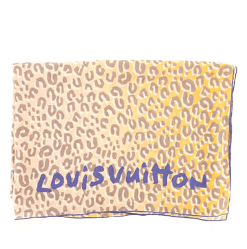Louis Vuitton Stephen Sprouse Leopard Scarf Printed Silk