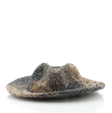 Chanel CC Fedora Hat Wool and Tweed