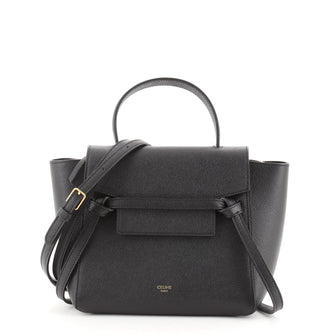 Belt Bag Textured Leather Nano