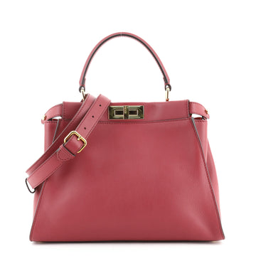 Fendi Monster Peekaboo Bag Leather with Crystals Regular