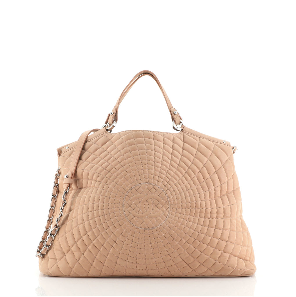 CHANEL, Bags, Chanel Spiral Sea Tote Quilted Iridescent Calfskin