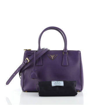 Prada Double Zip Lux Tote Saffiano Leather Small