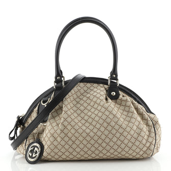 Gucci Sukey Boston Bag Diamante Canvas