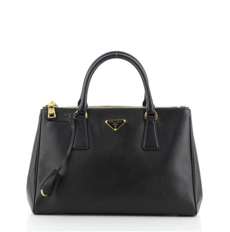 Prada Double Zip Lux Tote Saffiano Leather Small