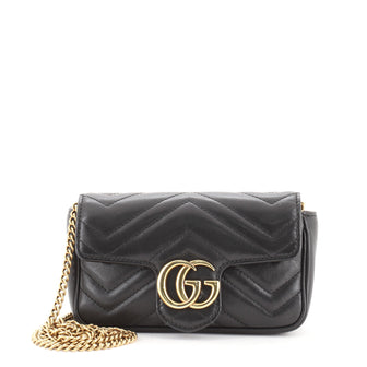 Gucci GG Marmont Flap Bag Matelasse Leather Super Mini