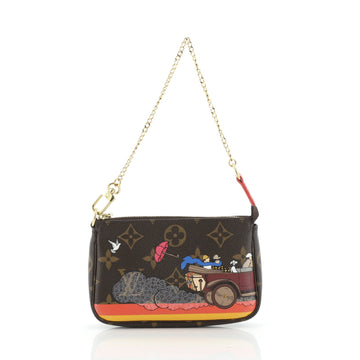 Louis Vuitton Pochette Accessoires Limited Edition Monogram Canvas Mini
