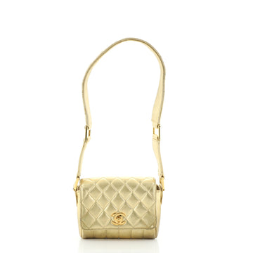 Chanel Vintage CC Flap Shoulder Bag Quilted Lambskin Mini