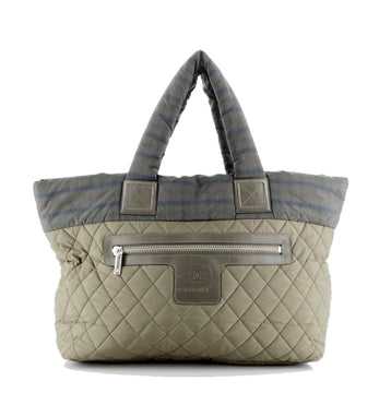 Chanel Coco Cocoon Zipped Tote Quilted Printed Nylon Medium