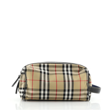 Burberry Cosmetic Pouch Vintage Check Canvas