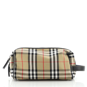 Burberry Cosmetic Pouch Vintage Check Canvas