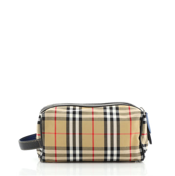 Burberry Cosmetic Pouch Vintage Check Canvas