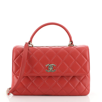 Chanel Trendy CC Top Handle Bag Quilted Lambskin Medium