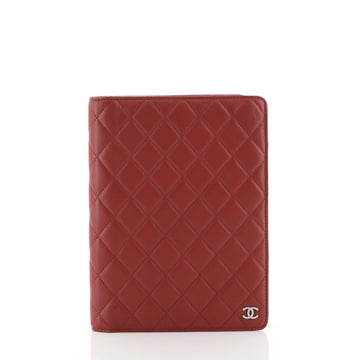 Chanel Ring Agenda Cover Quilted Lambskin Large