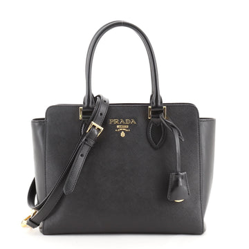 Prada Convertible Open Tote Saffiano Leather Small