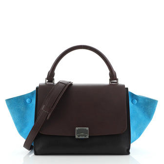Celine Tricolor Trapeze Bag Leather Small