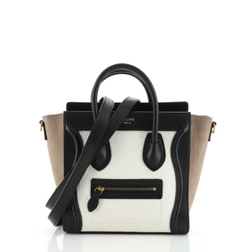 Celine Tricolor Luggage Bag Leather Nano
