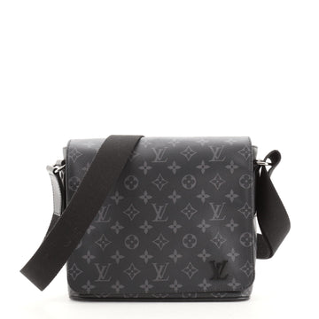 Louis Vuitton District Messenger Bag Monogram Eclipse Canvas PM