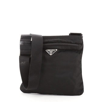 Prada Zip Messenger Bag Tessuto Small