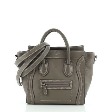 Celine Luggage Bag Grainy Leather Nano