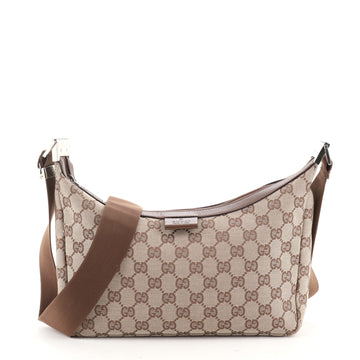 Gucci Saddle Zip Messenger Bag GG Canvas Small