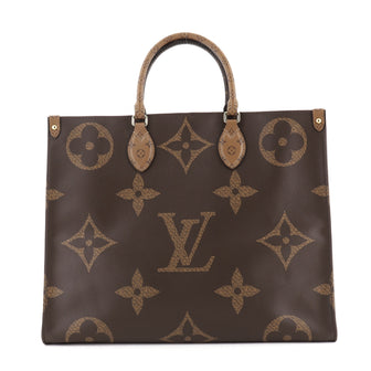 Louis Vuitton OnTheGo Tote Limited Edition Reverse Monogram Giant GM