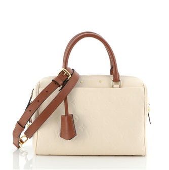 Louis Vuitton Speedy Bandouliere NM Handbag Monogram Empreinte Leather 25