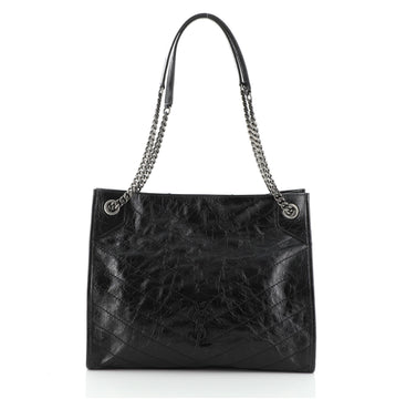 Saint Laurent Niki Shopping Tote Matelasse Chevron Leather Medium
