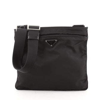 Prada Zip Messenger Bag Tessuto Small