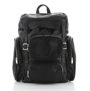 Saint Laurent Delave Multi-Pocket Backpack Leather