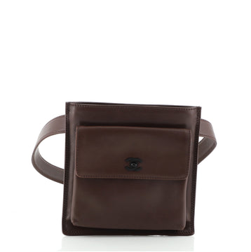 Chanel Vintage Flap Belt Bag Lambskin Small