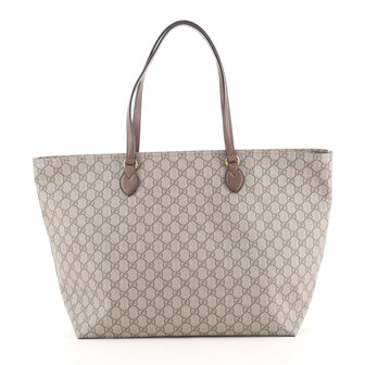 Gucci Ophidia Zip Tote GG Coated Canvas Medium